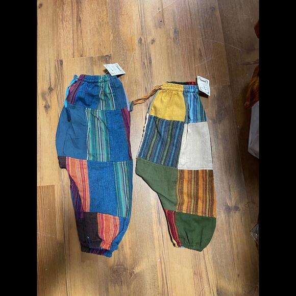 Patchwork hippy boho pants for kids [ Pair] - Picture 5 of 5